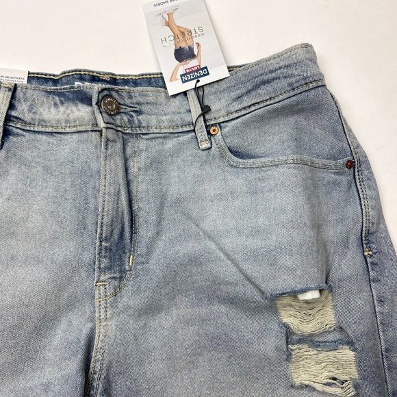 Levi's Denizen High Rise Denim Shorts Stretch Cotton Pockets Blue Women 12 NWT - Picture 6 of 11